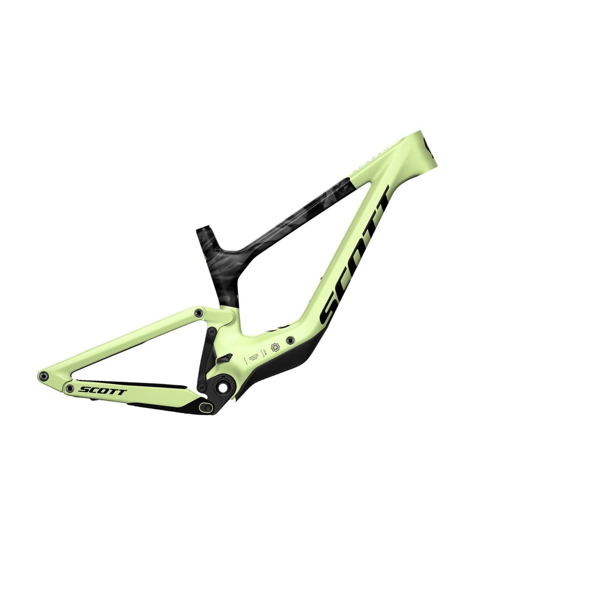 Cuadros Bicicleta MTB Cuadro Amortiguador Scott Ransom 900 RC HMX 2025 Luminary Green/Swirly Black