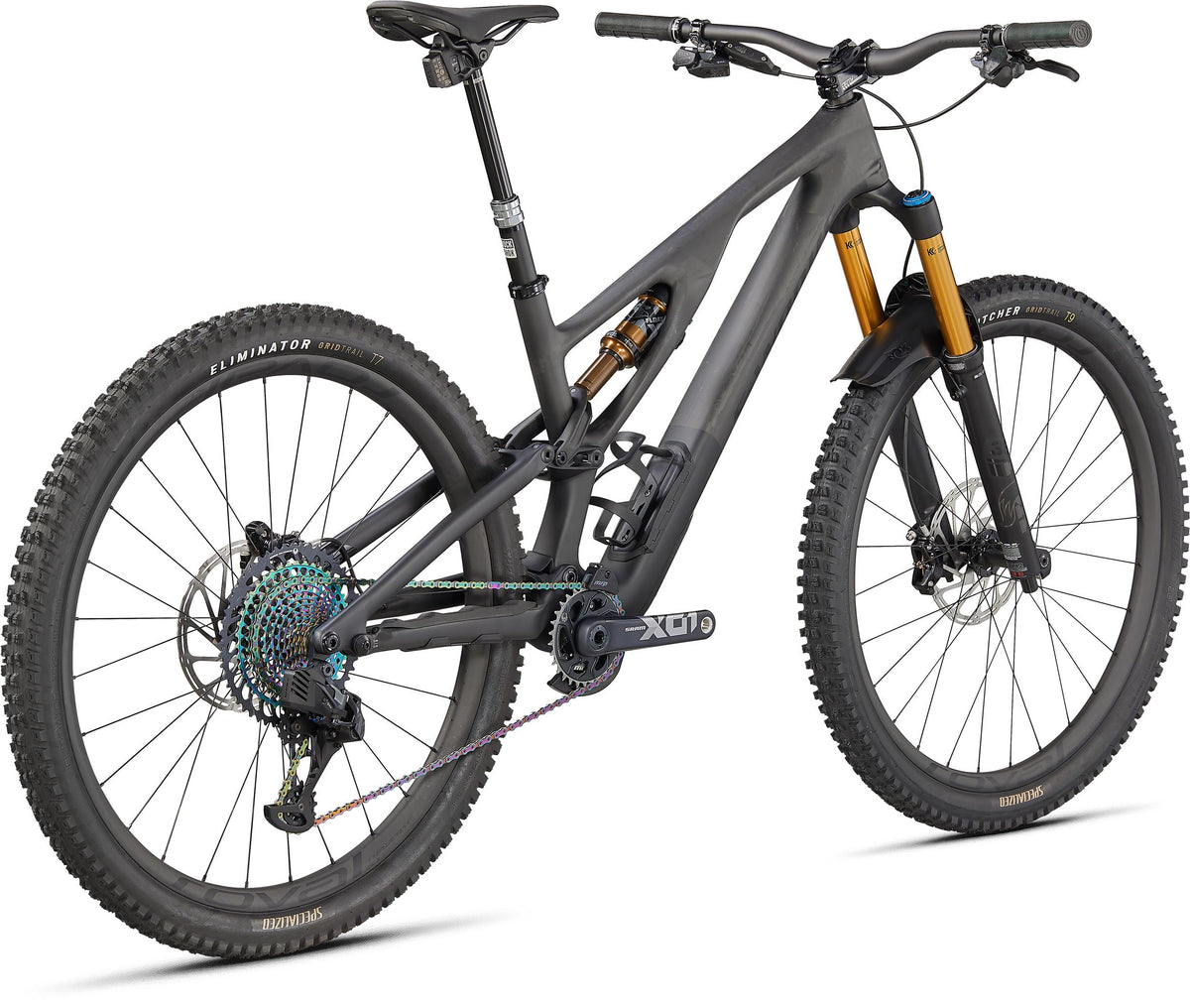 Specialized Stumpjumper Evo S-Works Satin Brushed Blackiquid Metal/Carbon/Black #2