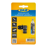 VAR CO2 Cartridge Adapter fekete