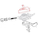 Sram XX1 Trigger Jobb Váltókar Ház Csap/Csavar Készlet Black