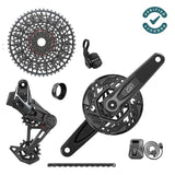 Sram X0 T-Type Eagle AXS Electronic Group E-MTB 104 BCD 36t 1x12s fekete