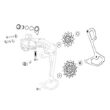 Sram Red Xplr AXS Complete Cage Kit fekete