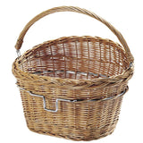 Klickfix Wicker Front Basket Hoop 18L 40x30x31cm Barna