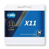 KMC X11 Lánc 118 Szem 11s Silver/Black
