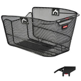 Klickfix CityMax+Clip Hátsó Kosár Keskeny Háló 23x22.5x36cm Fekete