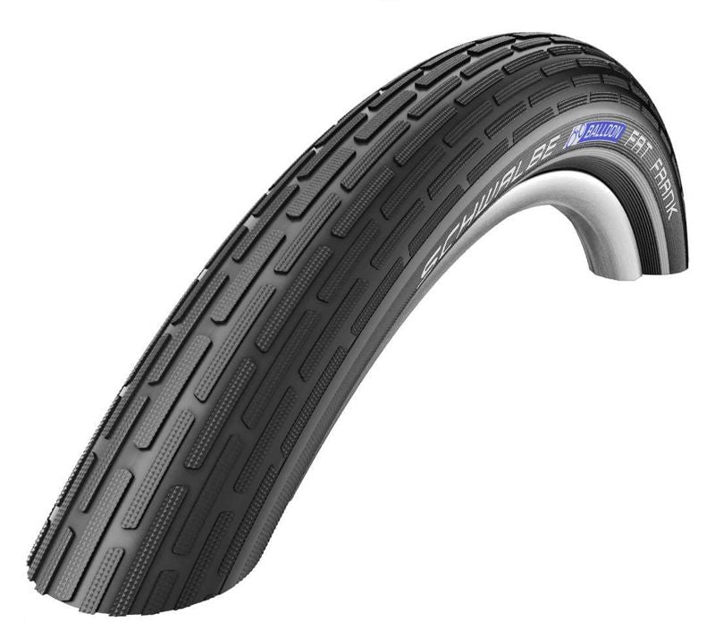 Cubierta Schwalbe Fat Frank K-Guard Active Line HS375 TwinSkin Rígida Negro Reflectante