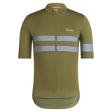 Rapha Mens Brebet Jersey Dark Khaki/Silver